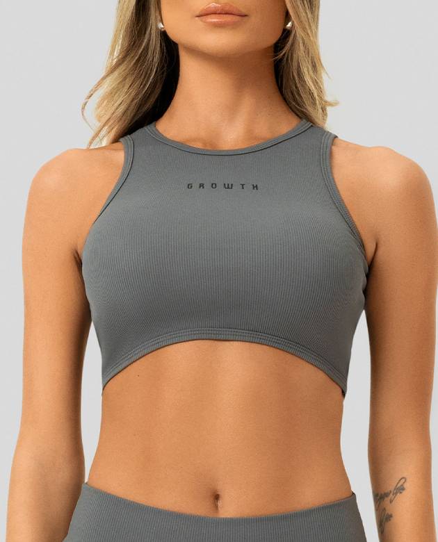 Regata Cropped Growth Bloc Cinza