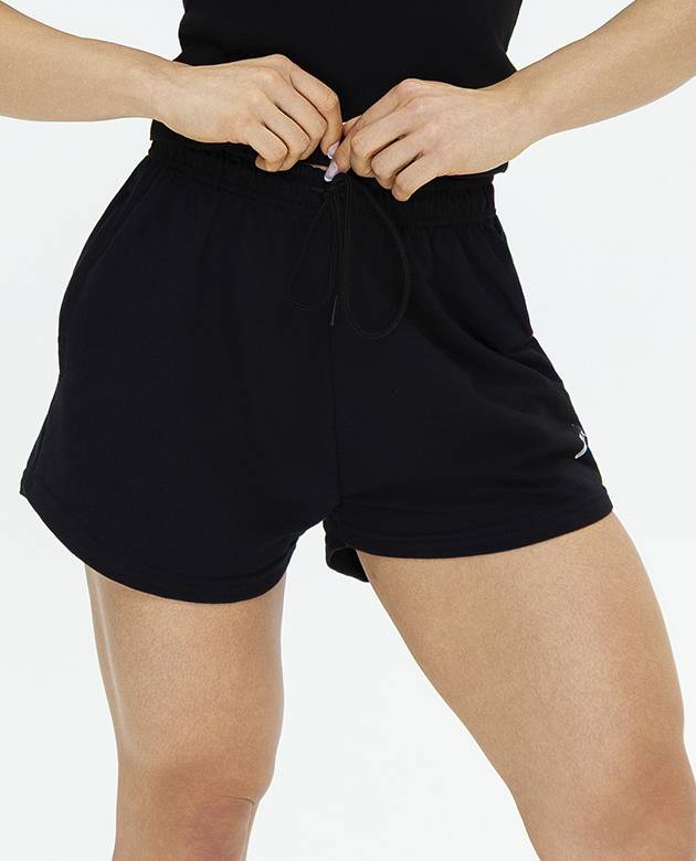 Shorts Growth Moletom Cordão Preto