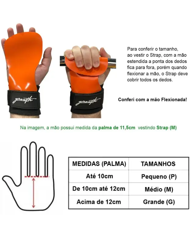 Strap Grip Crossfit Growth Manuscrito (Par)