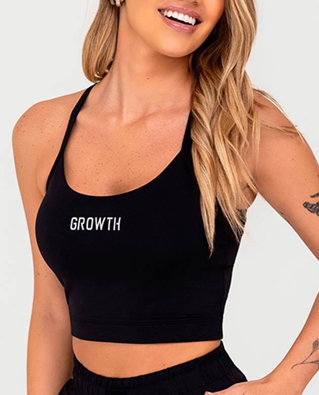 Top Growth Nadador Com Tiras Preto