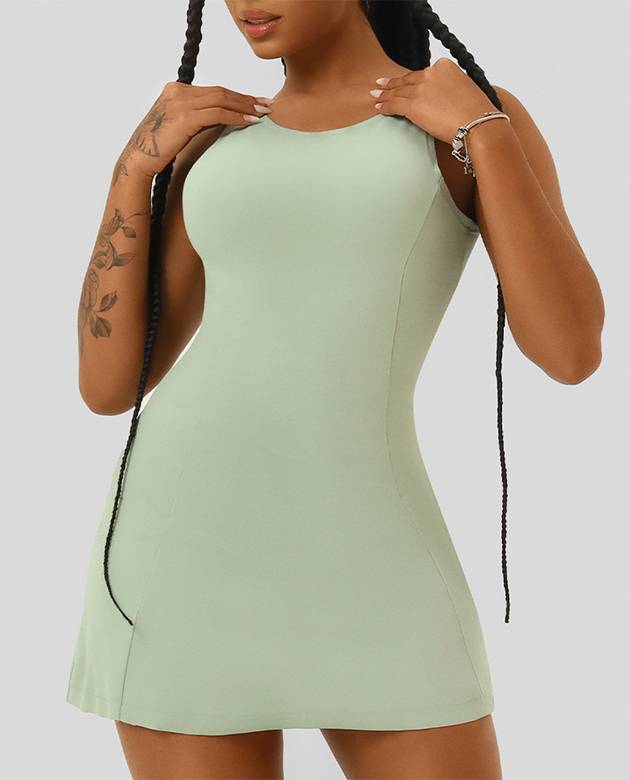 Vestido Growth Slim Verde Alone