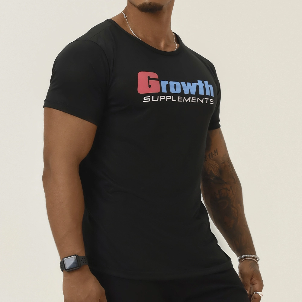 Camiseta Growth Casual Preta - Growth Supplements