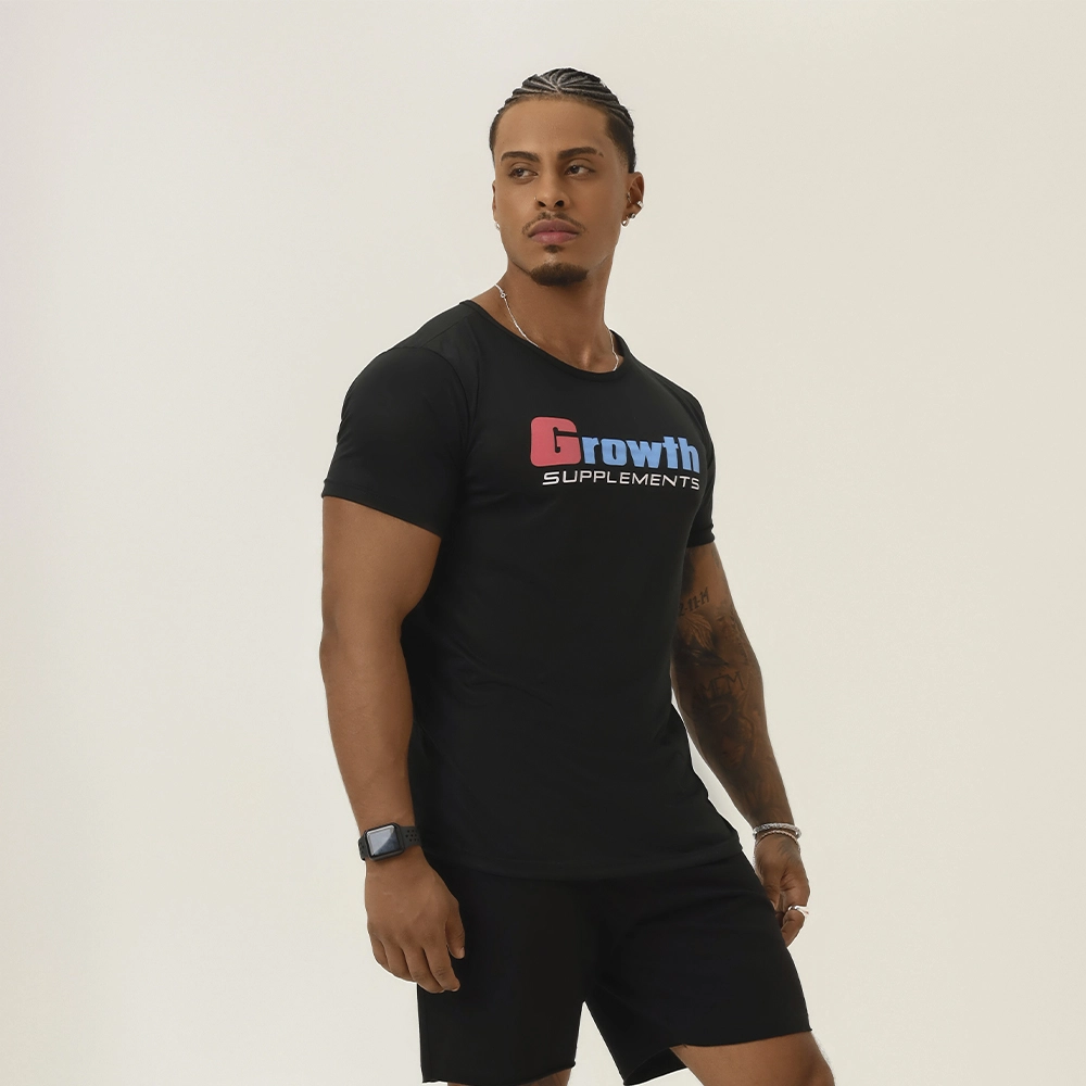 Camiseta Growth Casual Preta - Growth Supplements