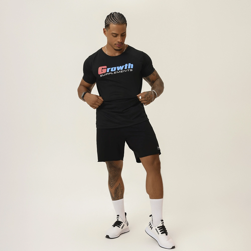 Camiseta Growth Casual Preta - Growth Supplements