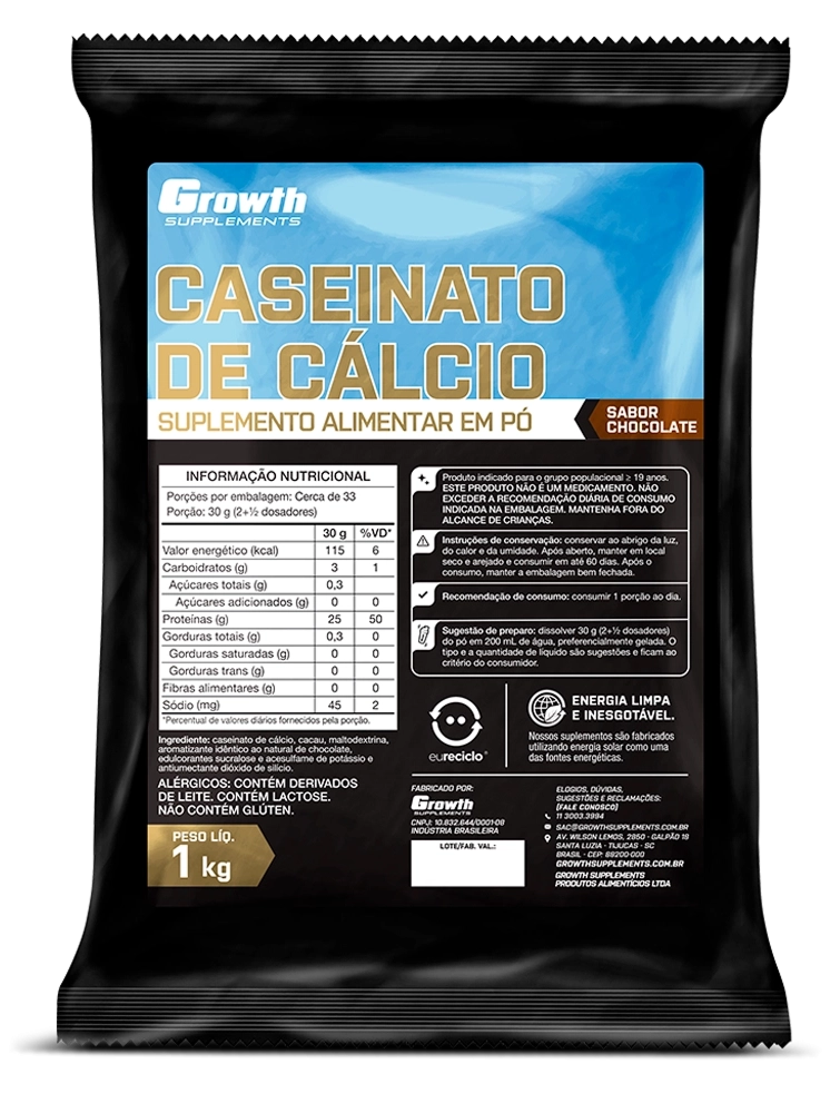 Foto do produto CASEINATO DE CÁLCIO 1KG