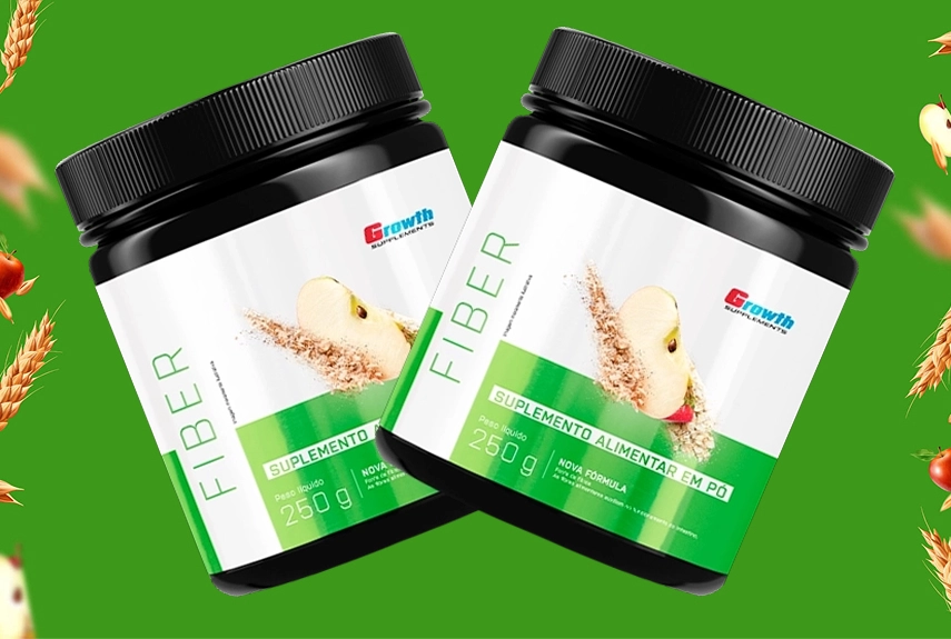 GROWTH SUPPLEMENTS - Imagem ilustrativa Fibrer em um fundo verde