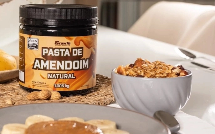 GROWTH SUPPLEMENTS - Imagem ilustrativa Pasta de amendoim integral 