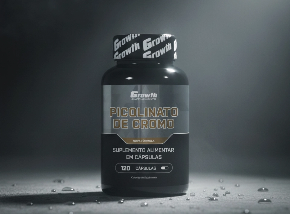 GROWTH SUPPLEMENTS - EMBALAGEM DO PICOLINATO DE CROMO 120CAPS