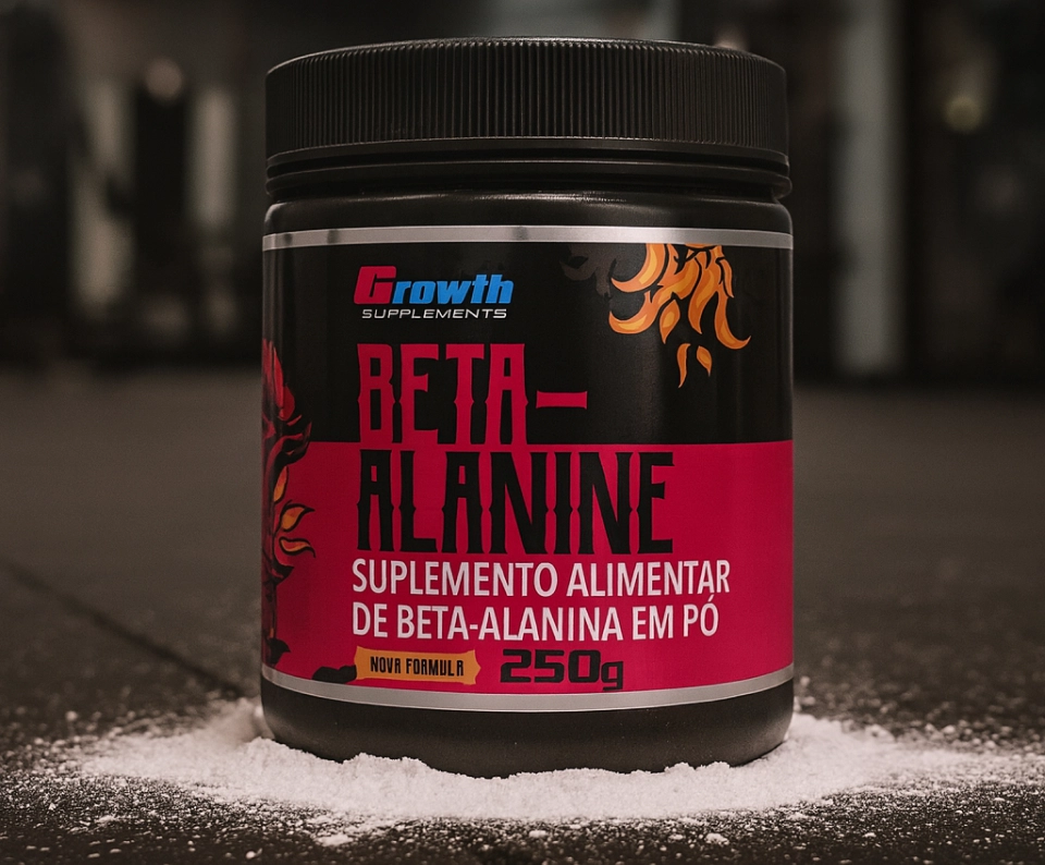Embalagem da Beta-Alanina Em Pó - Growth Supplements em baixo do pó