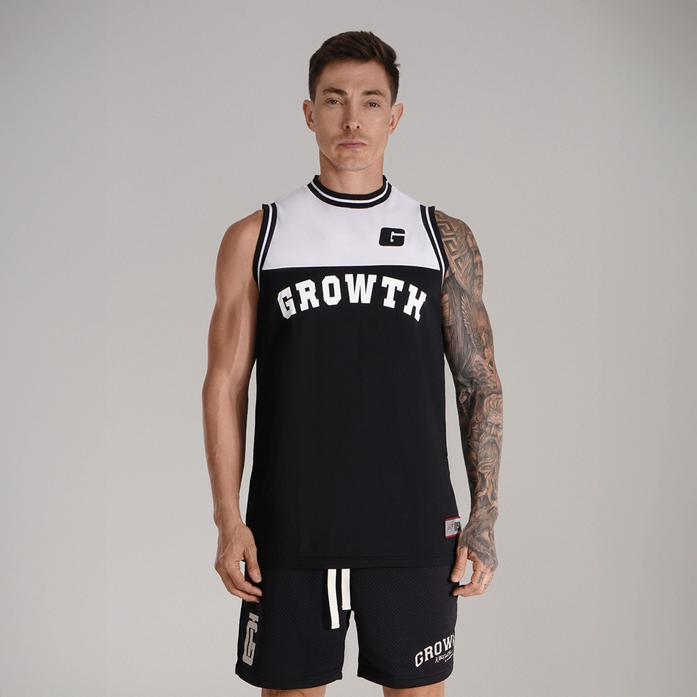 Regata Basquete Branca Com Preto Growth Desde 2009