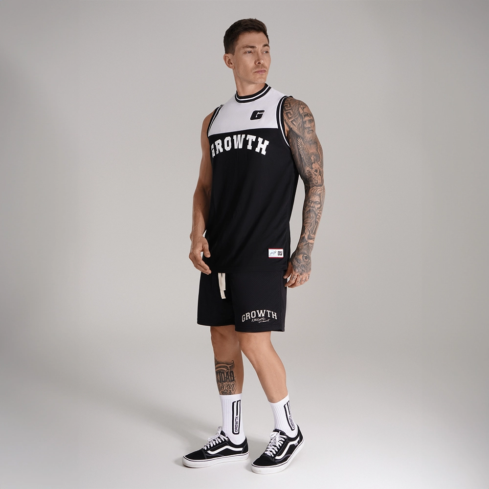 Regata Basquete Branca Com Preto Growth Desde 2009