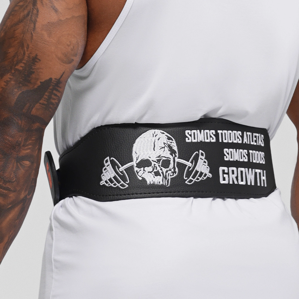 Cinturão Couro Growth - Somos todos atletas somos todos Growth