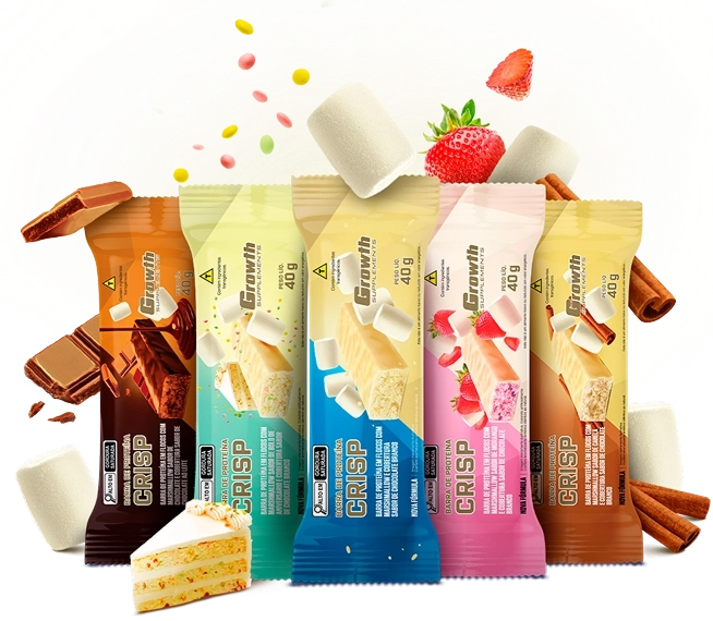 Foto do produto BARRA CRISP COM WHEY PROTEIN - DISPLAY C/ 12 UN