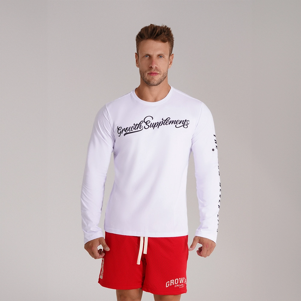 Camiseta Branca Manga Longa The Iron Never Lies - Growth Supplements