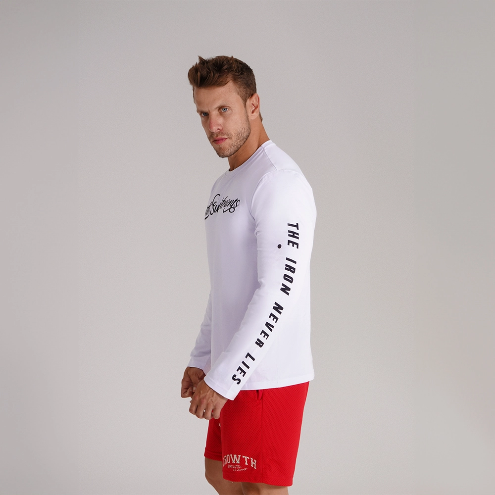 Camiseta Branca Manga Longa The Iron Never Lies - Growth Supplements