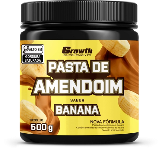 Foto do produto PASTA DE AMENDOIM SABOR BANANA 500G