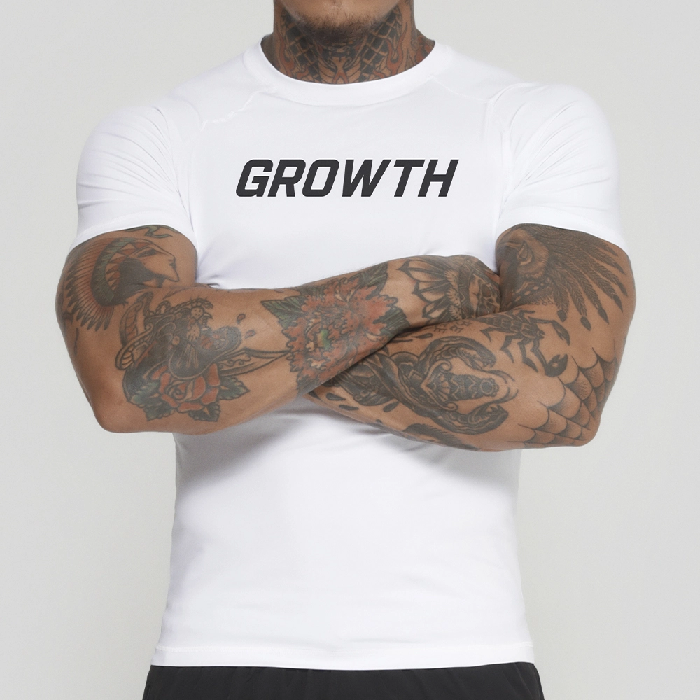 Camiseta Branca Termica Segunda Pele Growth