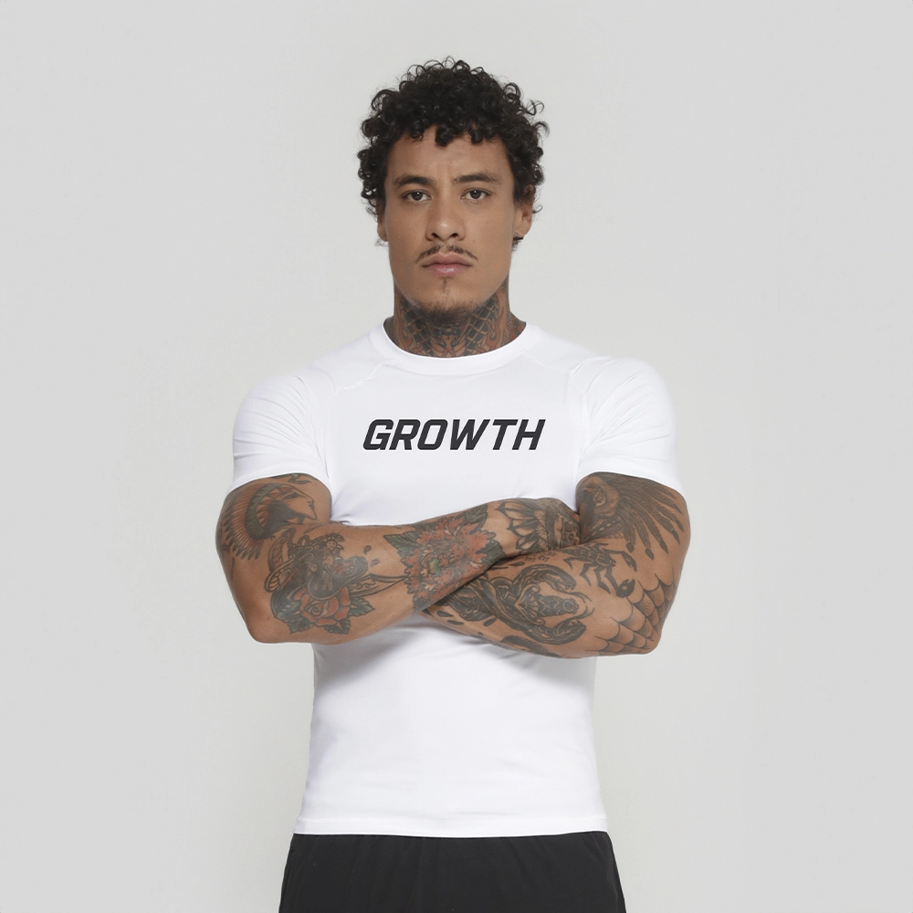 Camiseta Branca Termica Segunda Pele Growth