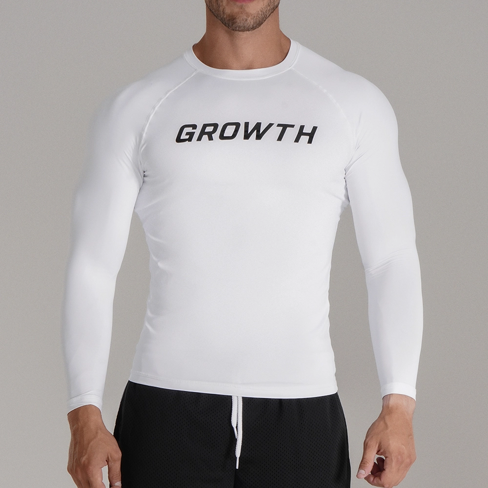 Camiseta Branca Manga Longa Termica Segunda Pele Growth