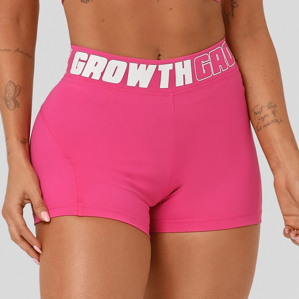 Short Pink Ad Recorte Logo Growth