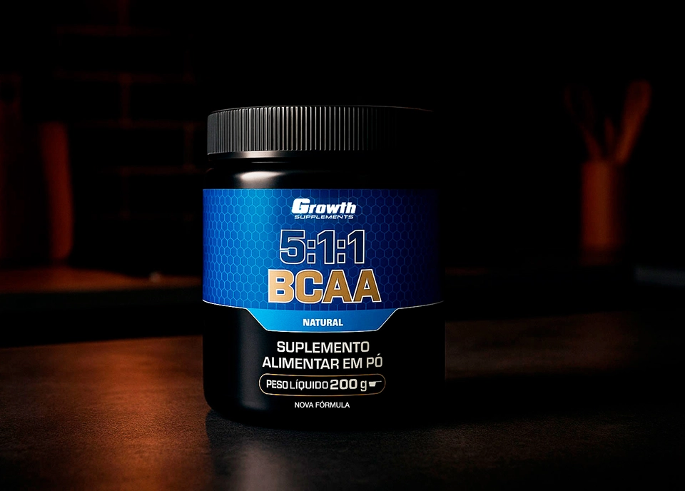 BCAA (5:1:1) (200g) (em pó) - Growth Supplements