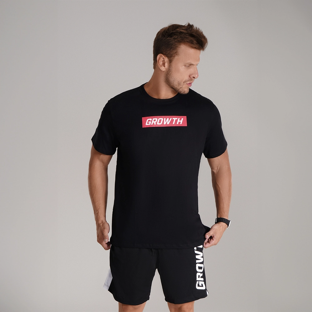 Camiseta Preta Growth Red