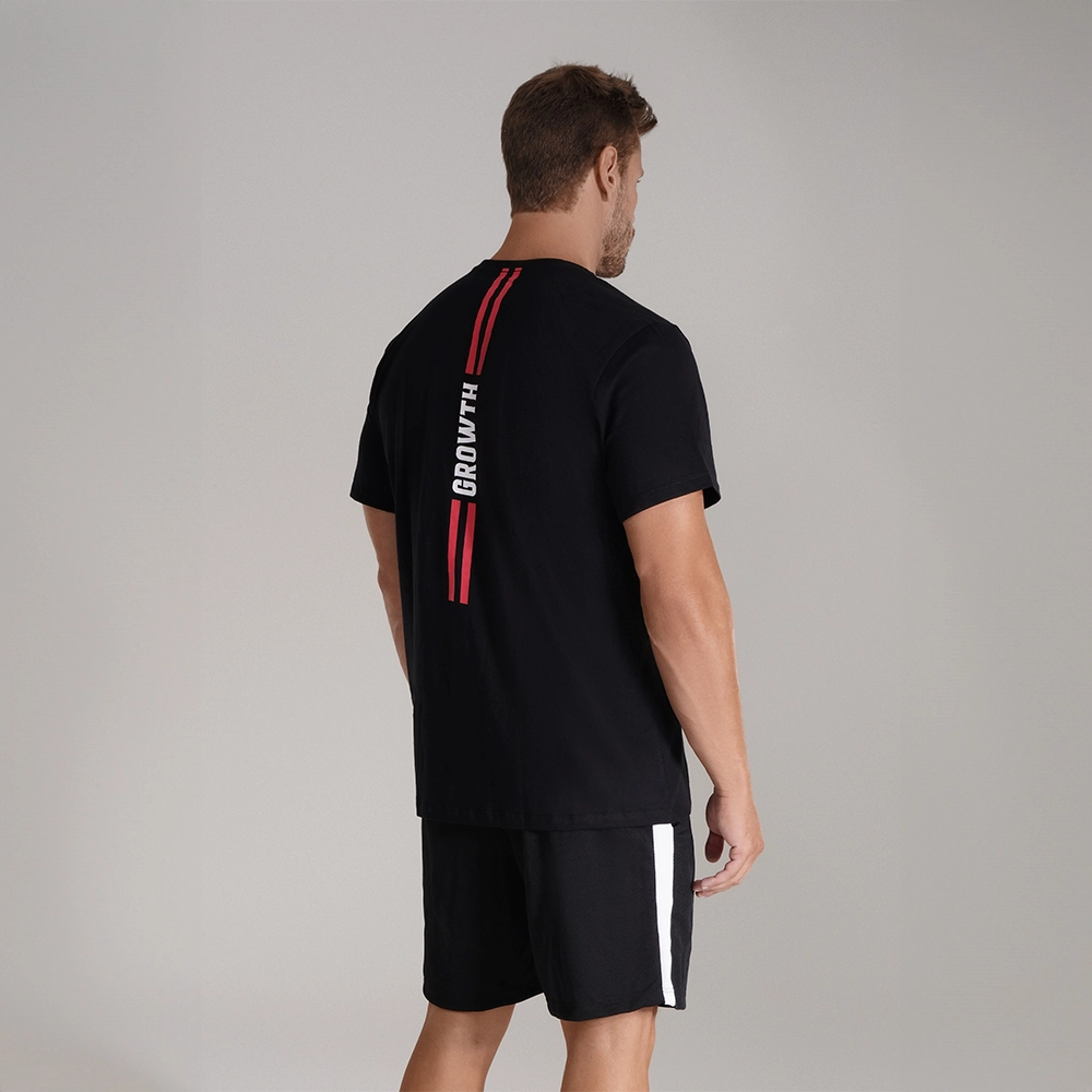 Camiseta Preta Growth Red