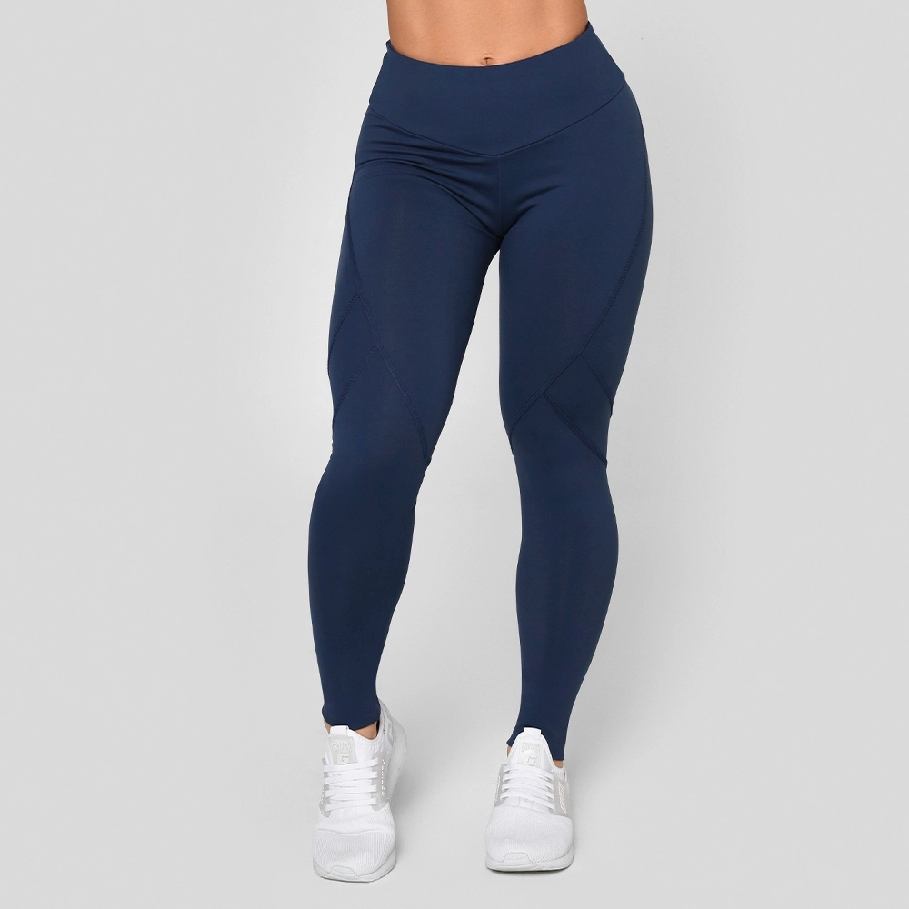 Legging Growth Cut Manuscrito Azul Marinho