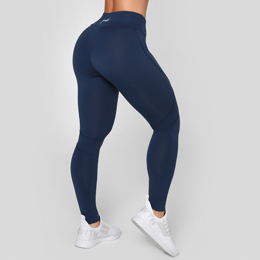 Legging Growth Cut Manuscrito Azul Marinho