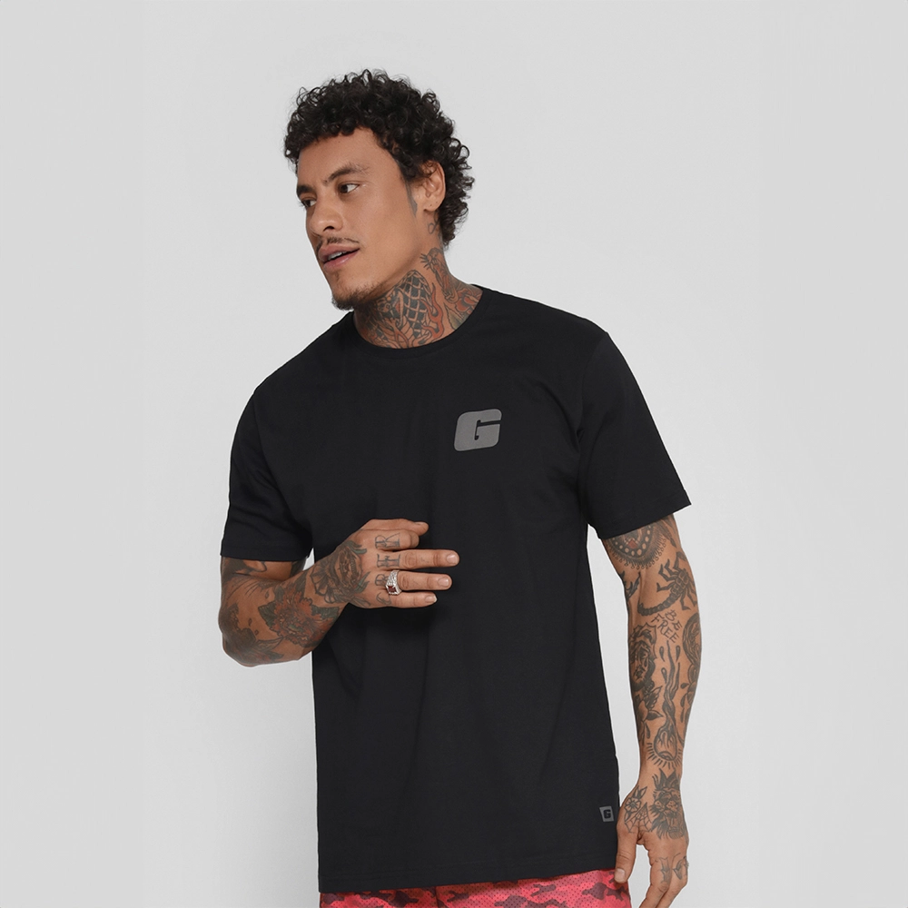 Camiseta Preta Growth Logo G