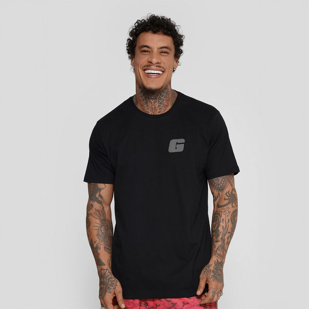 Camiseta Preta Growth Logo G