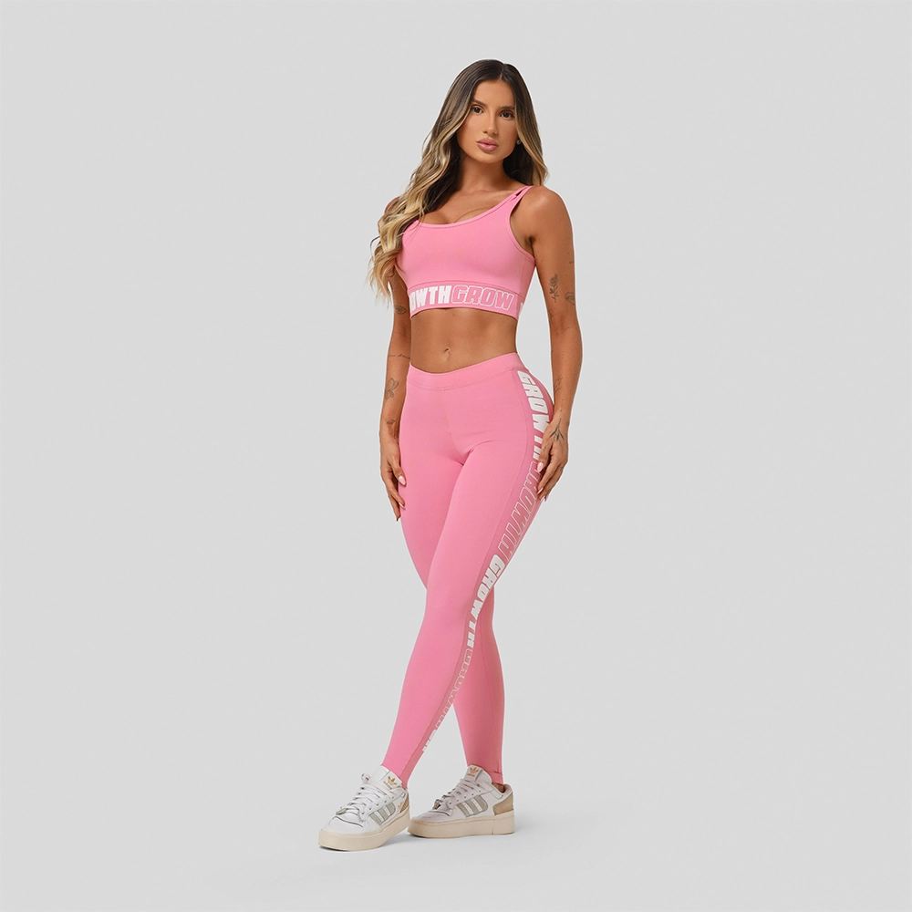 Legging Rosa Claro Ad Recorte Logo Growth