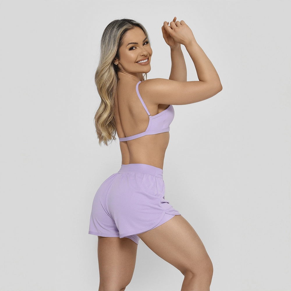 Shorts Duplo Growth Luar Lilas Aura