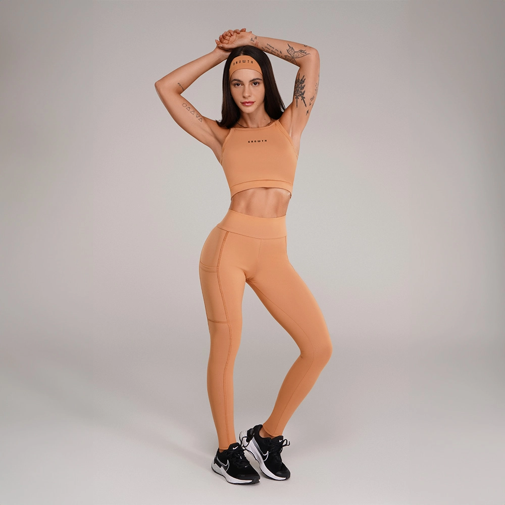 Legging Growth Beaut Marrom Frap