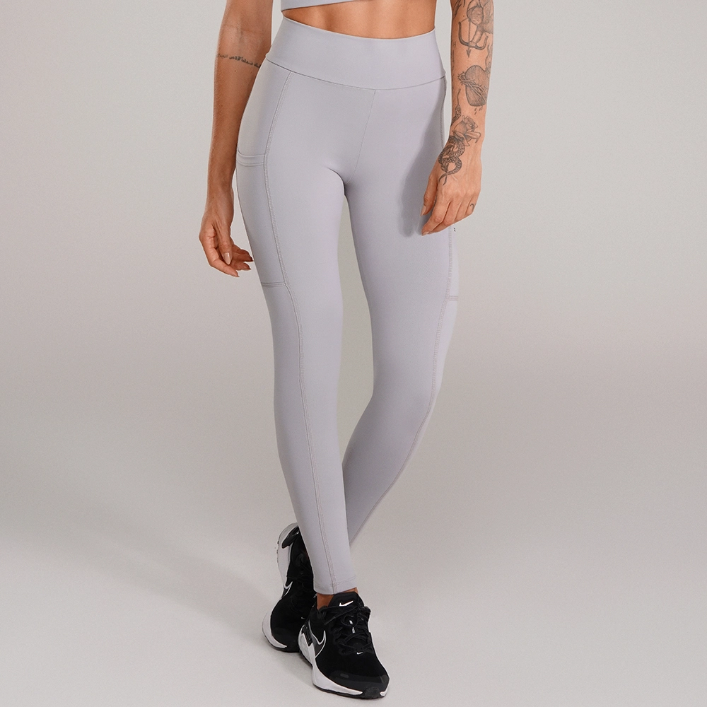 Legging Growth Beaut Cinza Glitter