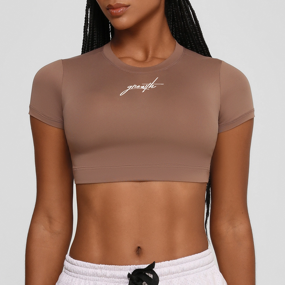 Cropped Sense Manuscrito Marrom