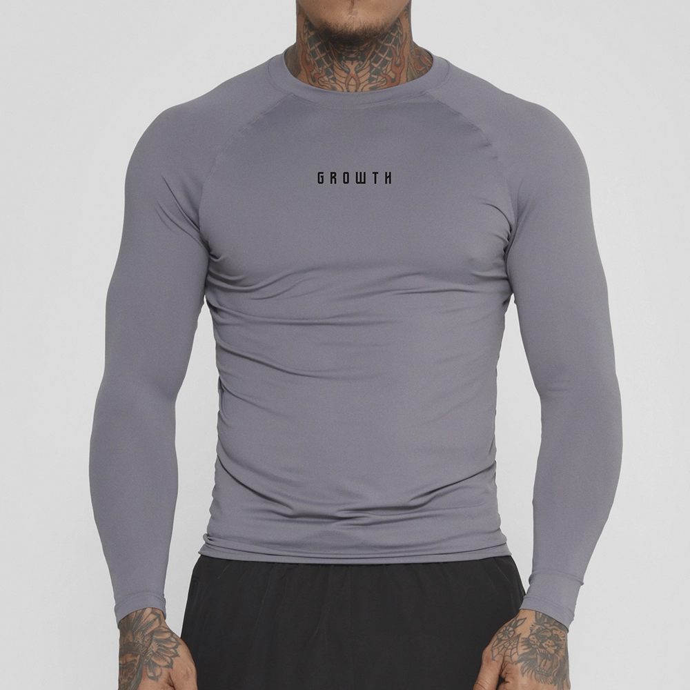 Camiseta Termica Manga Longa Growth Under Cinza