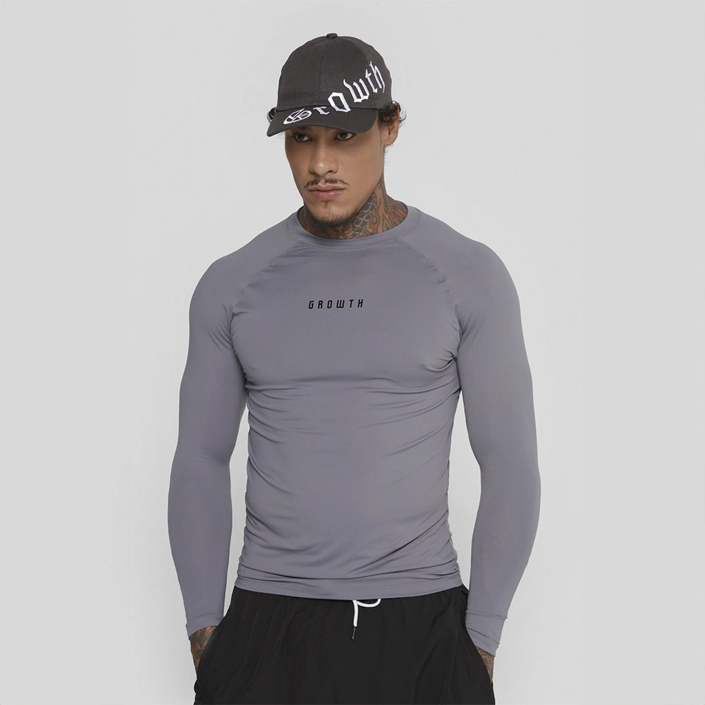 Camiseta Termica Manga Longa Growth Under Cinza