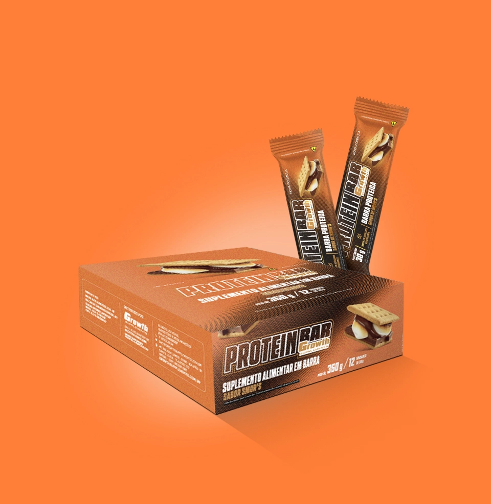 Caixas de protein bar - Growth Supplements