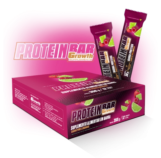 Foto do produto PROTEIN BAR SABOR PINK LEMONADE 30G - DISPLAY C/ 12 UN