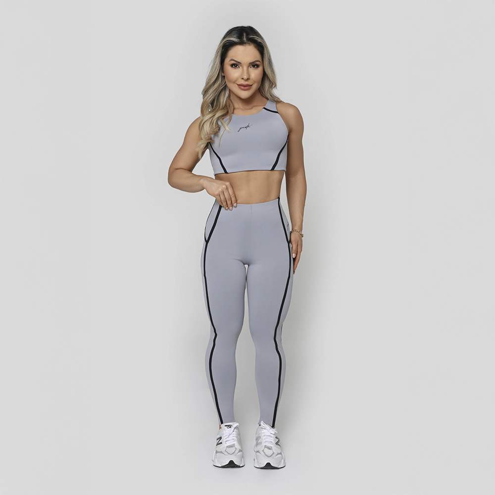 Legging Growth Cutt Cinza N