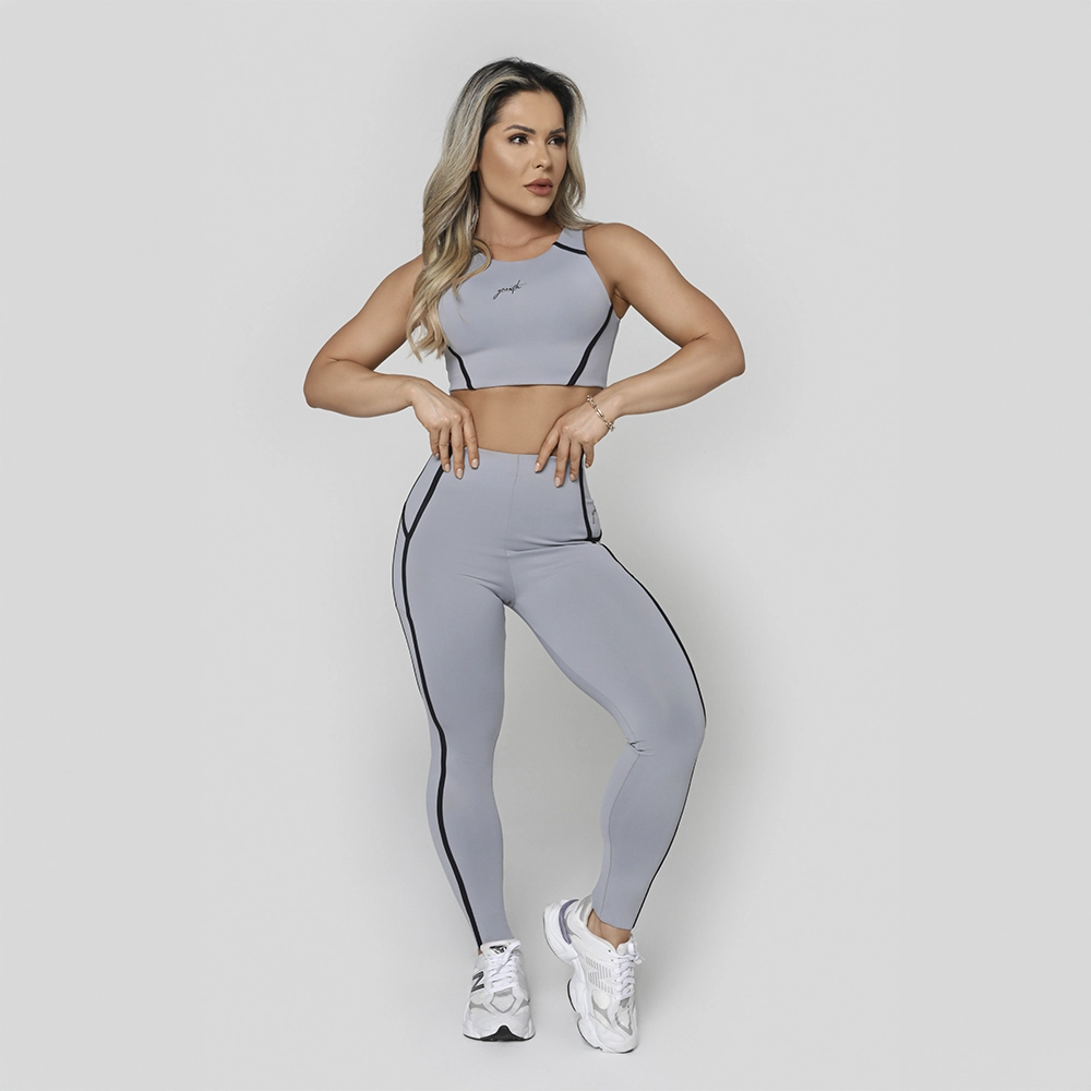 Legging Growth Cutt Cinza N