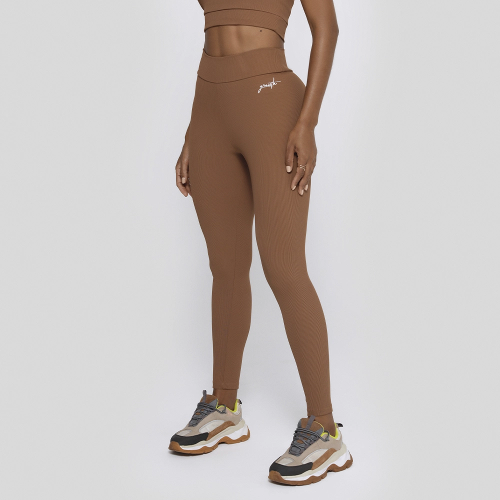Legging Growth Hand Marrom