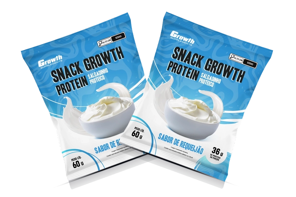 GROWTH SUPPLEMENTS - Embalagens de Snack sabor Requeijão