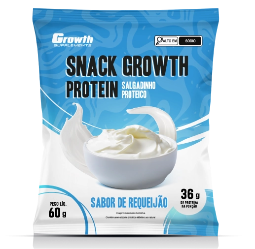 Foto do produto SNACK GROWTH PROTEIN 60G SABOR REQUEIJÃO
