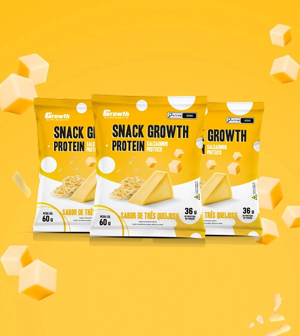 GROWTH SUPPLEMENTS - Embalagens de Snack sabor Requeijão