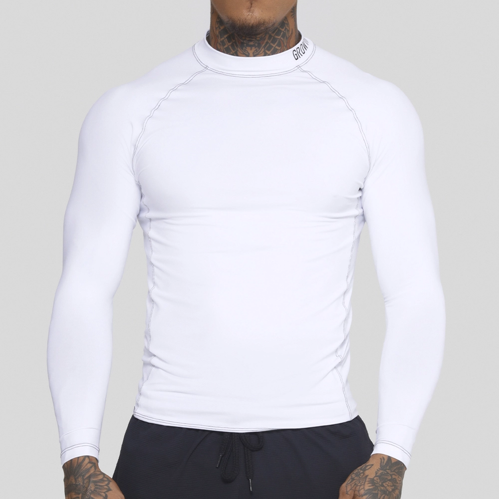 Camiseta Termica Manga Longa Growth Nec Branca
