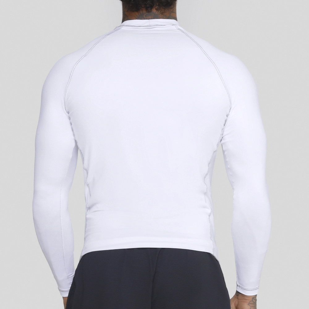Camiseta Termica Manga Longa Growth Nec Branca