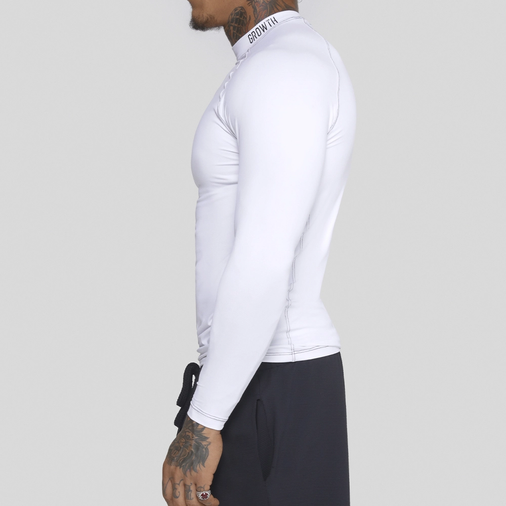 Camiseta Termica Manga Longa Growth Nec Branca