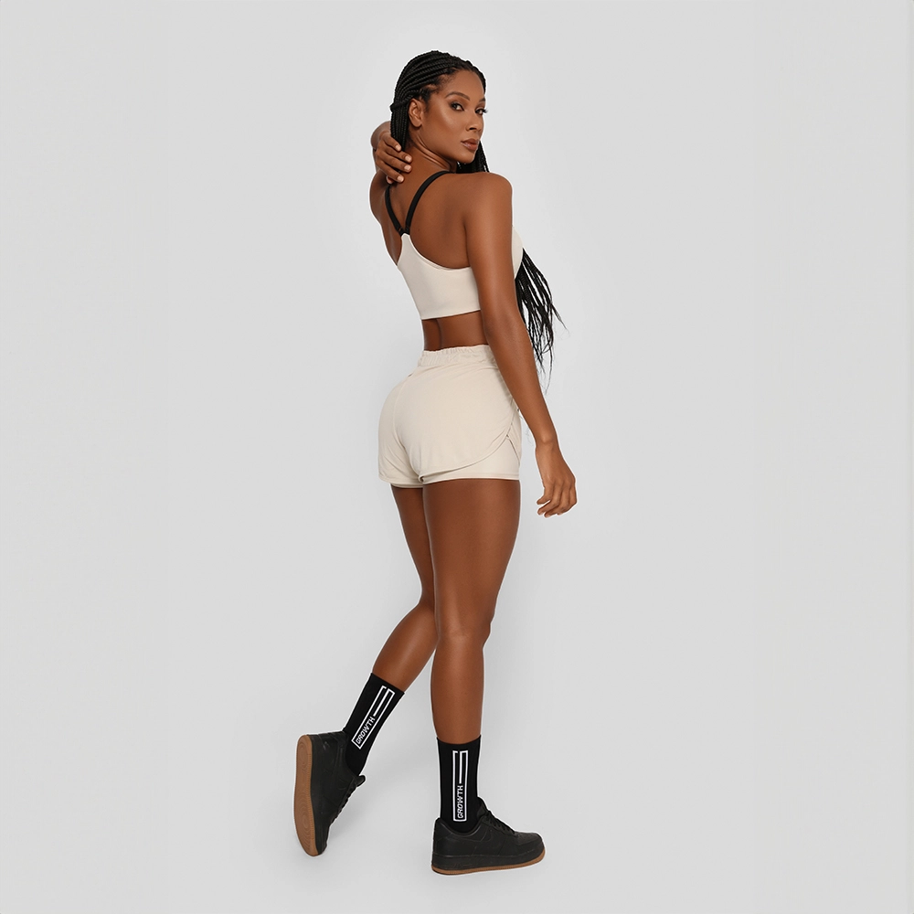 Shorts Duplo Growth Gip Bege Luna